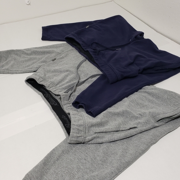Eddie Bauer two lounge pajamas sleepwear pants Men's large gray andbnm navy blue - Picture 7 of 7